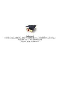Paniere aggiornato COMPLETO (aperte e chiuse) Sociologia urbana - Prof Vinci eCampus