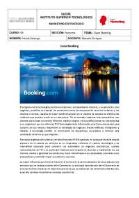 Caso empresarial Booking