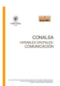 CONALSA VARIABLES GRUPALES: COMUNICACIÓN