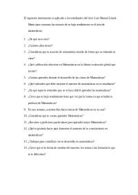 Evaluación estudiantes con bajo rendimiento en Matemáticas - Liceo Luis M. Lázala María -