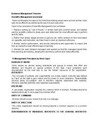 Business Management Theories