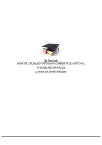 Paniere COMPLETO di PRINCIPI, LEGISLAZIONE E MANAGEMENT SCOLASTICO (C.) prof de sanctis