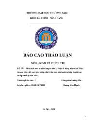Phân tích một số nội dung cơ bản lý luận về hàng hóa của C.Mác, trên cơ sở đó đề xuất gi