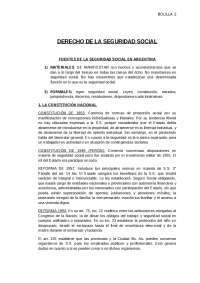 Resumen derecho de la seguridad social primer parcial - Docsity