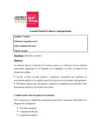 EXAMEN FINAL CULTURA CONTEMPORANEA
