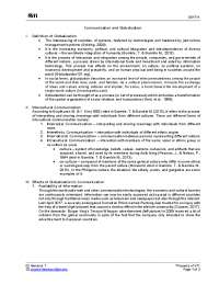 Globalization and Its Impact on Communication: Intercultural Aspects and Effects