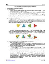 Communication in Multicultural Settings: Understanding Differences and Challenges