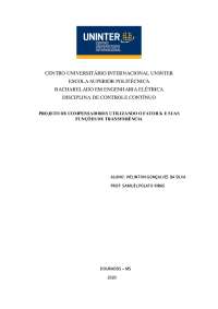 Compensadores com Fator K: Estudo de Caso em Engenharia Elétrica