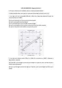 EXERCICIOS PARA TREINAR DIAGRAMA DE FASES