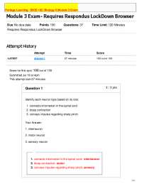 Portage Learning / BIOD 102 /Biology II Module 3 Exam Latest