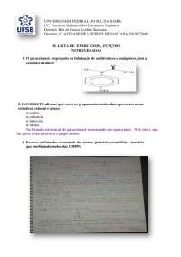 Exercícios Químicos: Identificação de Grupos Funcionais em Moleculas Orgânicas
