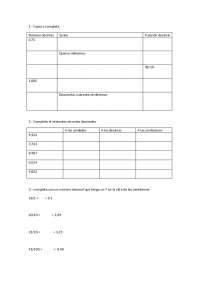 Matematicas 6 primaria repaso | Ejercicios de Matemáticas | Docsity