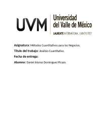 Metodos cuantitativos actividad 1