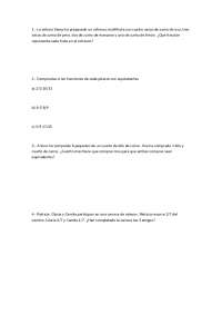 Matematicas 6 primaria repaso tareas | Ejercicios de Matemáticas | Docsity