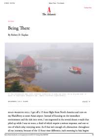 The Dilution of Travel Experience in the Information Age
