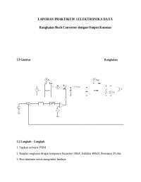 Praktikum Buck converter