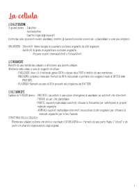 Schema biologia per TOLC-B