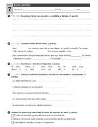 Evaluación lengua 5 primaria tema 7 sm savia - Docsity