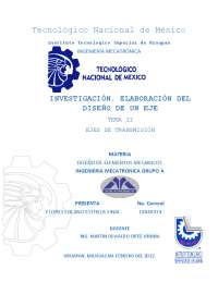Diseño de ejes de transmision