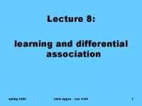 Differential Association Theory: Learning Criminal Behavior
