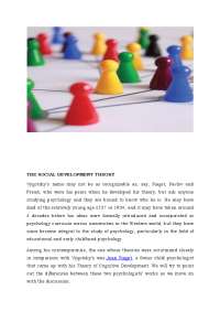 Social Development Theory - VYGOTSKY