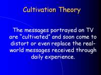 Cultivation Theory lecture slides