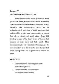 Media Effects Theories - Docsity