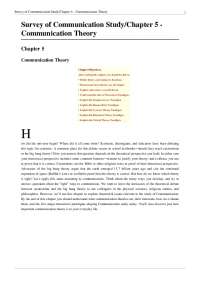 Communication Theories: An Introduction to Key Paradigms and Their Functions