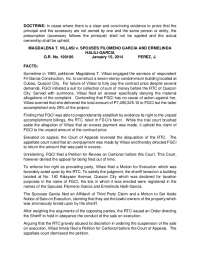 Case Digest: Villasi vs. Spouses Garcia