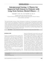 Peplau's Model of Interpersonal Caring: Patient Experiences and Example Statements