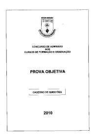 Prova Objetiva do Concurso de Admissão Para o IME 2010/2011