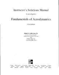 solution  manual of aerodynamics