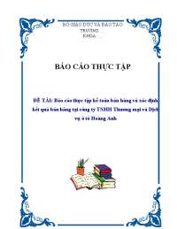 bán hàng và xác định kết quả kinh doanh