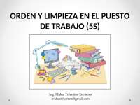Orden y limpieza para el trabajo