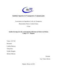 Análise de Assentamentos Informais