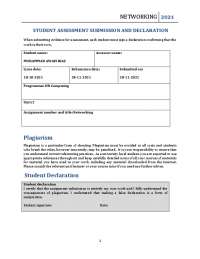 This is assignment brief of networking assignment - Docsity