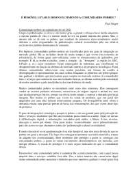 Desenvolvimento Comunitário: A Importância de Integrar Todos os Membros