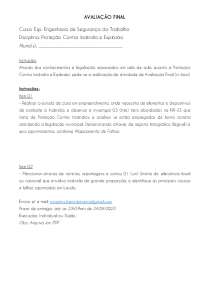 prova sobre incendio e prevenção