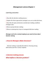 Fundamentals of Management Stephen P. Robbins 11th edition chapter 2  summary.