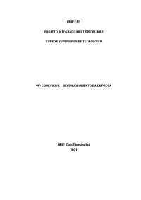 PIM II - ANÁLISE E DESENVOLVIMENTO DE SISTEMAS