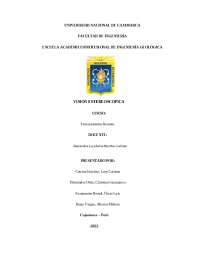 Fotogrametría: Aplicaciones en Geología y Telemedicina - Prof. Zelada