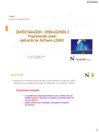 INVOPE CLASE semana 2 | Diapositivas de Investigación de Operaciones ...