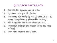 Hướng dẫn làm BTL Triết học Mác Lênin
