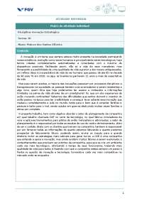 Atividade individual d inovação e estratégia