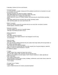 Information and Communications Technology (ICT) Lecture Notes
