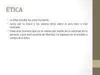 Ética: Concepto, Juicio Moral y Ético, Ética y Política, Derechos Humanos