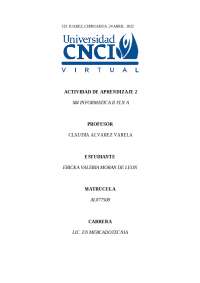 Actividad de Aprendizaje 2: Presentación del Estado de Oaxaca - Informática II