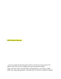 HUMN 303 Week 4 Discussion (Latest 2022/2023)