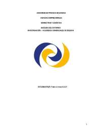 Investigación Mercado Bolivia