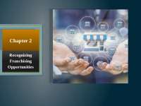 Chapter 2: Recognizing Franchising Opportunities